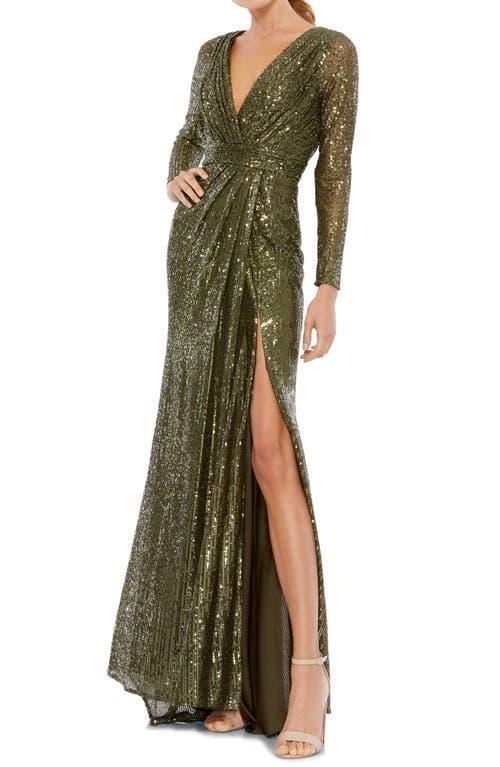 Womens Sequined Evening Gown Product Image