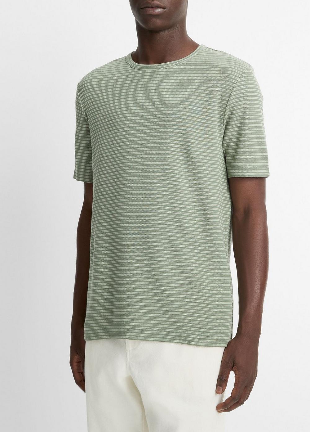 Striped Pima Cotton Piqué T-Shirt Product Image