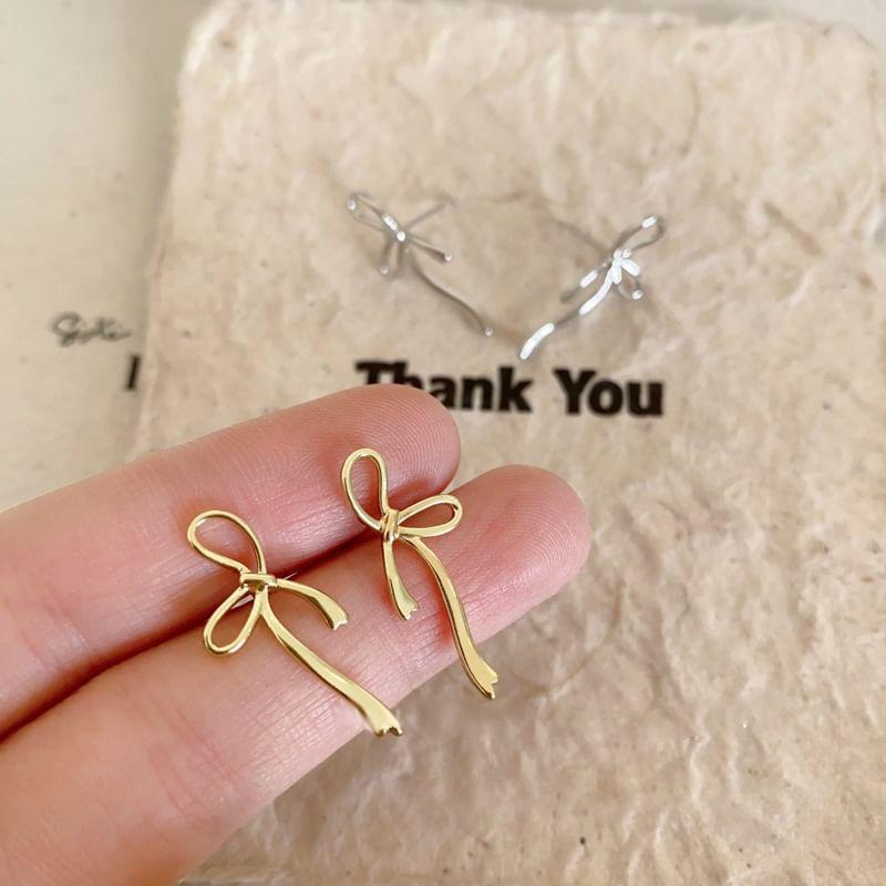 Bow Alloy Stud Earring (Various Designs) Product Image