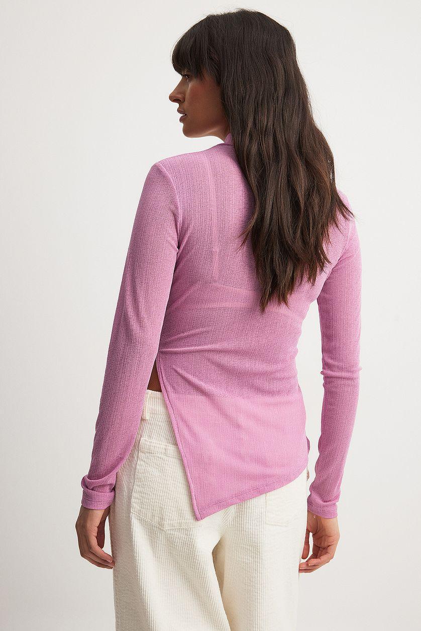 Sheer Slit Top Product Image