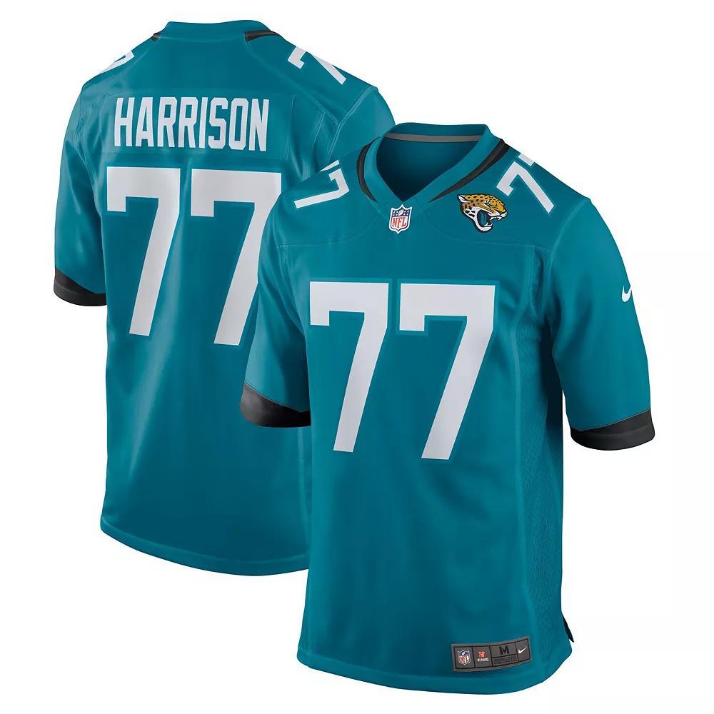 Men's Nike Anton Harrison Teal Jacksonville Jaguars 2023 NFL Draft First Round Pick Game Jersey, Size: 3XL, Blue Product Image