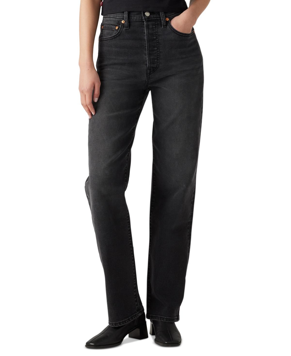 Levis Womens Ultra-High Rise Ribcage Straight Jeans - All Alone 26 Product Image