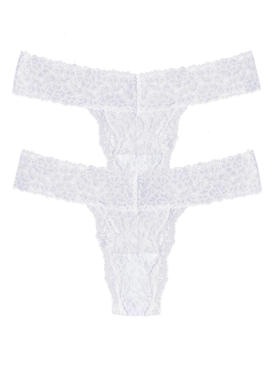 Womens Stretch Lace Thong Set Product Image