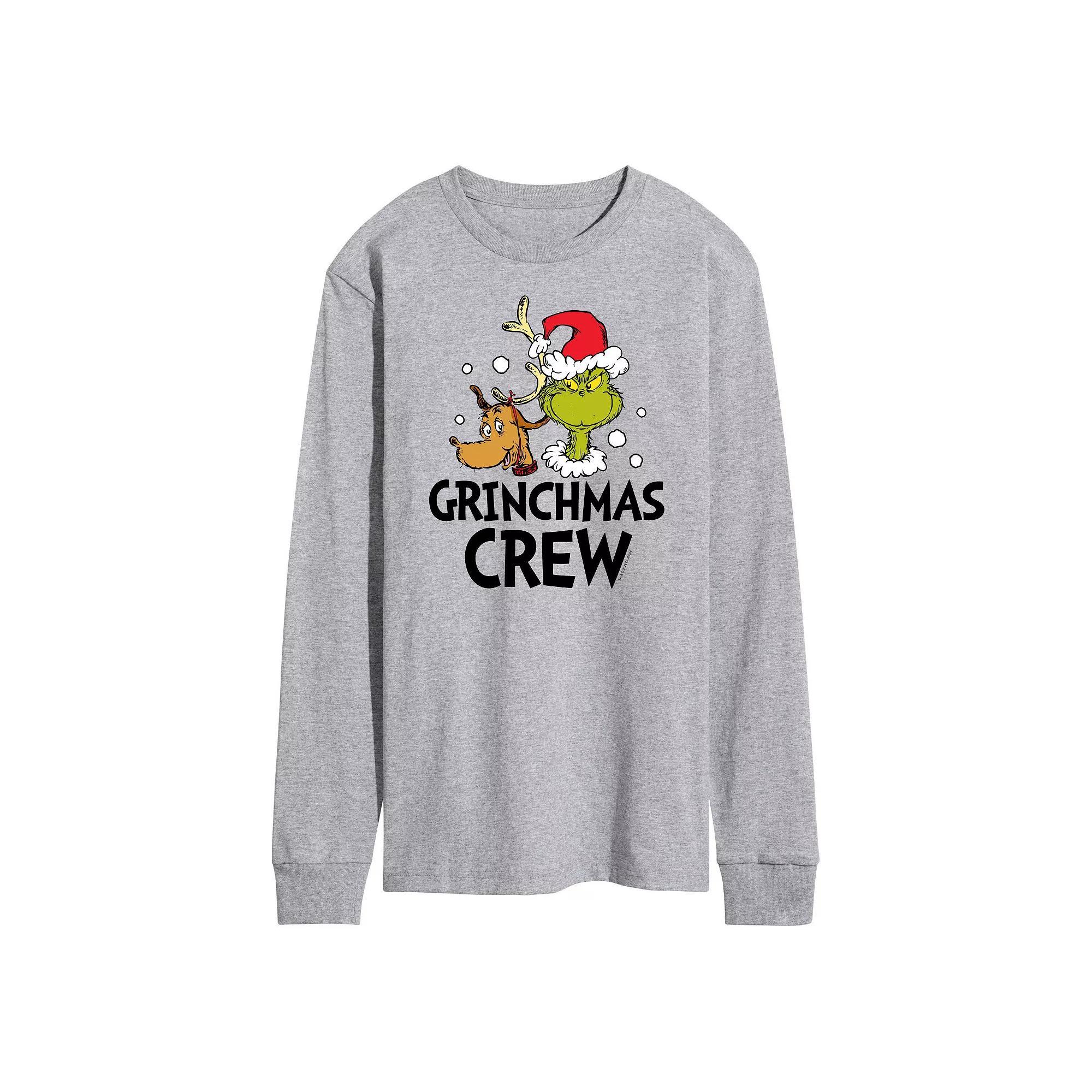 Men's Dr. Seuss Grinch Grinchmas Crew Long Sleeve Tee,  Product Image