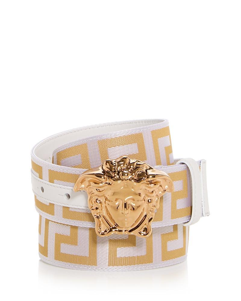 Versace Mens Medusa Buckle Woven Belt Product Image