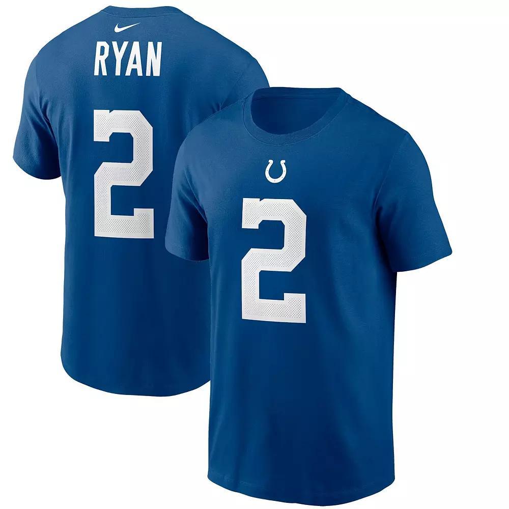 Men's Nike Matt Ryan Royal Indianapolis Colts Player Name & Number T-Shirt, Size: Small, Blue Product Image