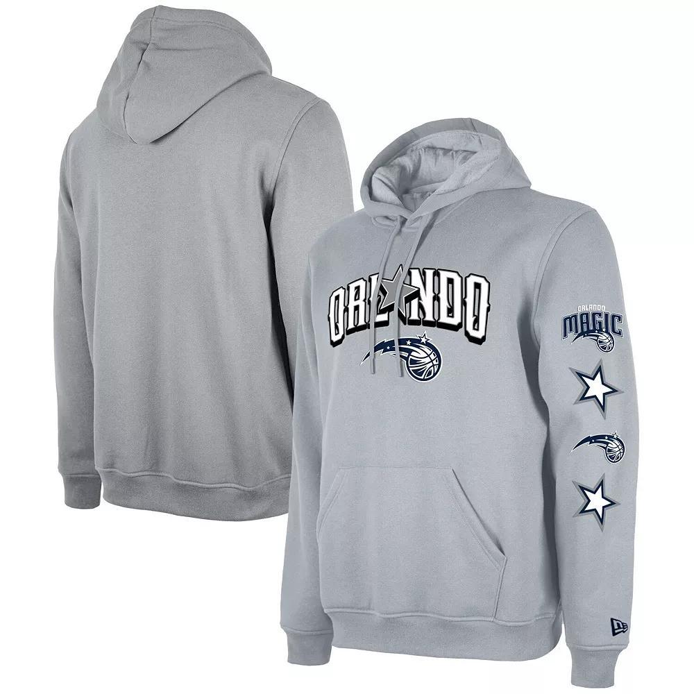 Men's New Era Gray Orlando Magic Big & Tall 2023/24 City Edition Jersey Pullover Hoodie, Size: XLT, Mag Grey Product Image