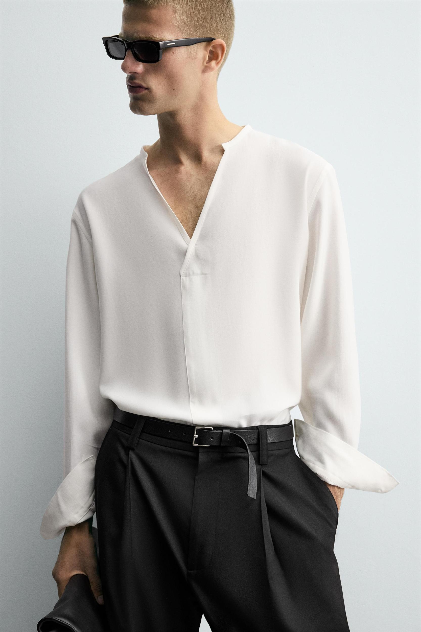 RELAXED FIT FLOWY SHIRT Product Image