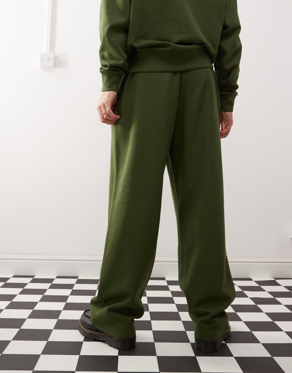 COLLUSION relaxed sweatpants in khaki - part of a set Product Image