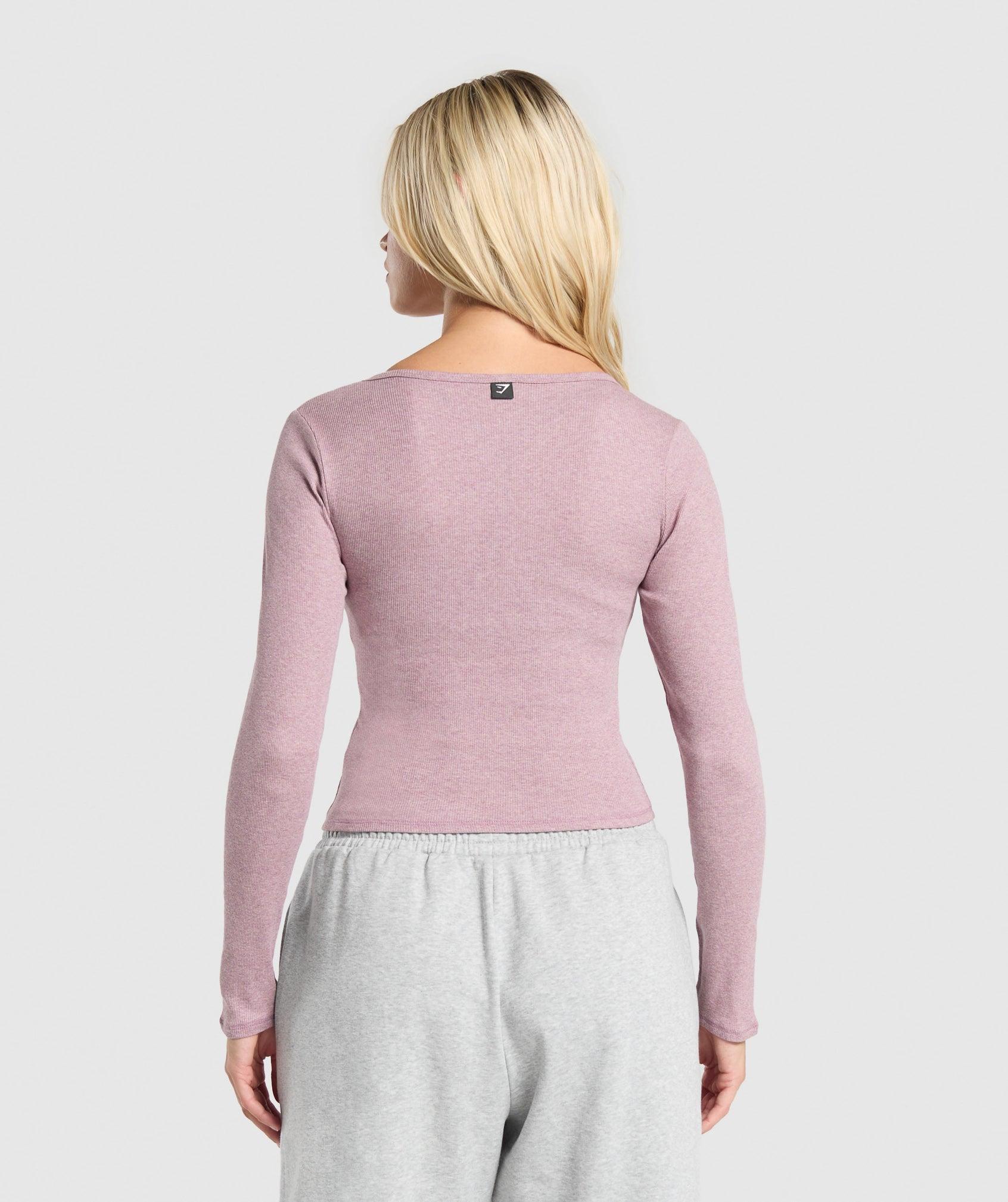 Rib Long Sleeve Top Product Image