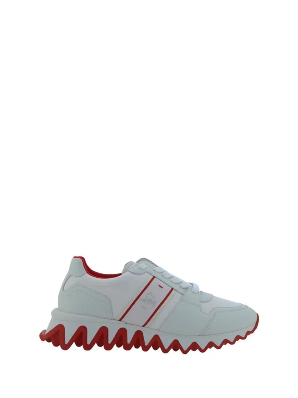 CHRISTIAN LOUBOUTIN Nastroshark Sneakers In White Product Image