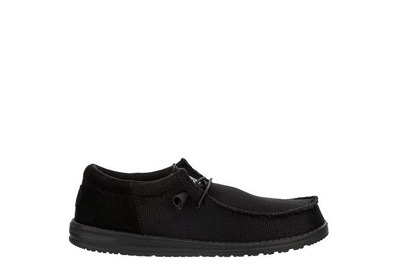 HEYDUDE Mens HEYDUDE Wally Mono - Mens Shoes Black/Black Product Image