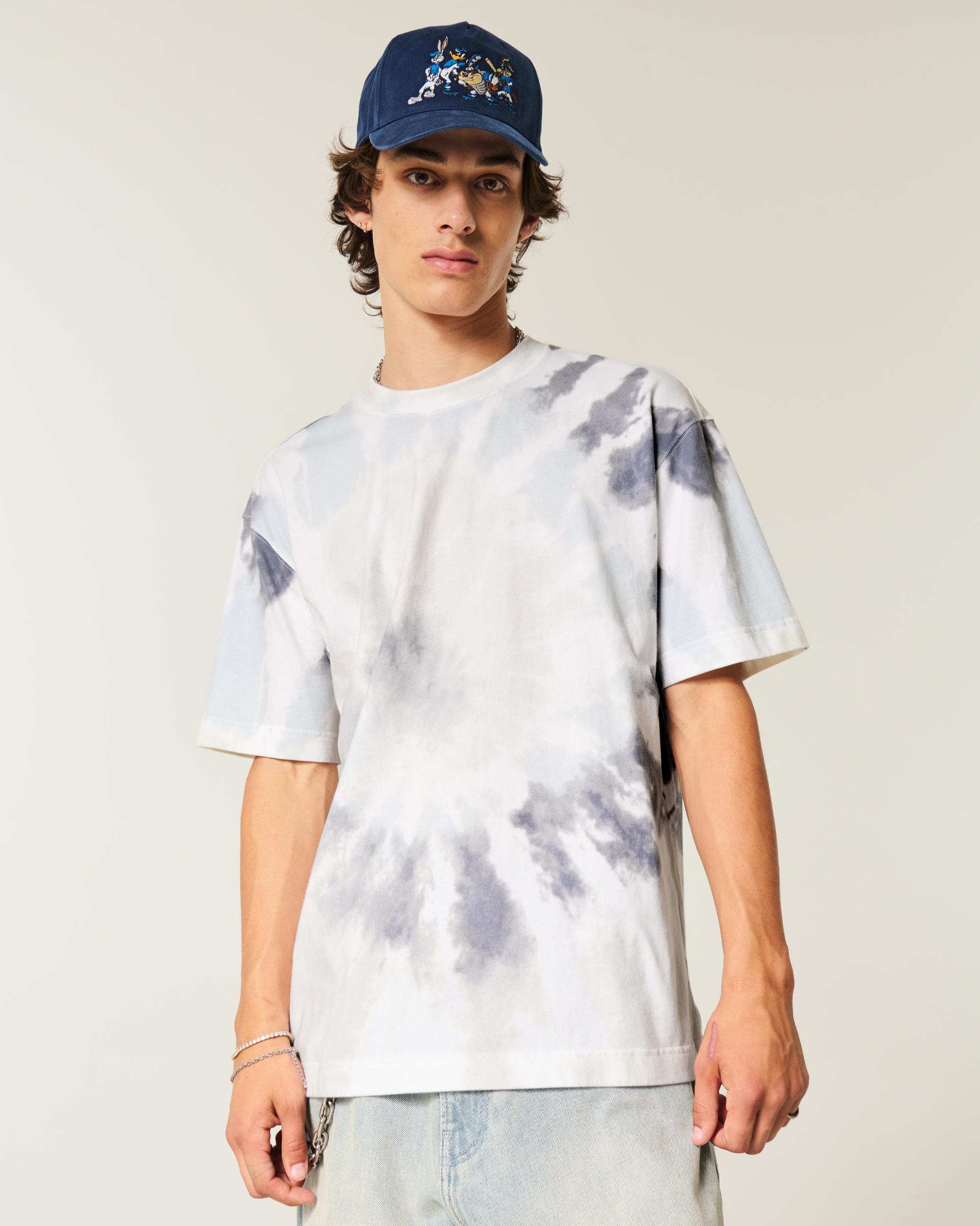 Boxy Heavyweight Camo Crew T-Shirt Product Image