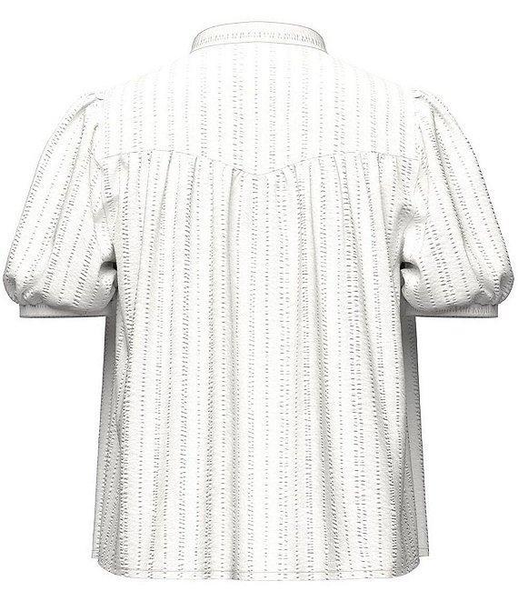 Levi's® Amelie Vertical Line Poplin Short Sleeves Blouse Product Image