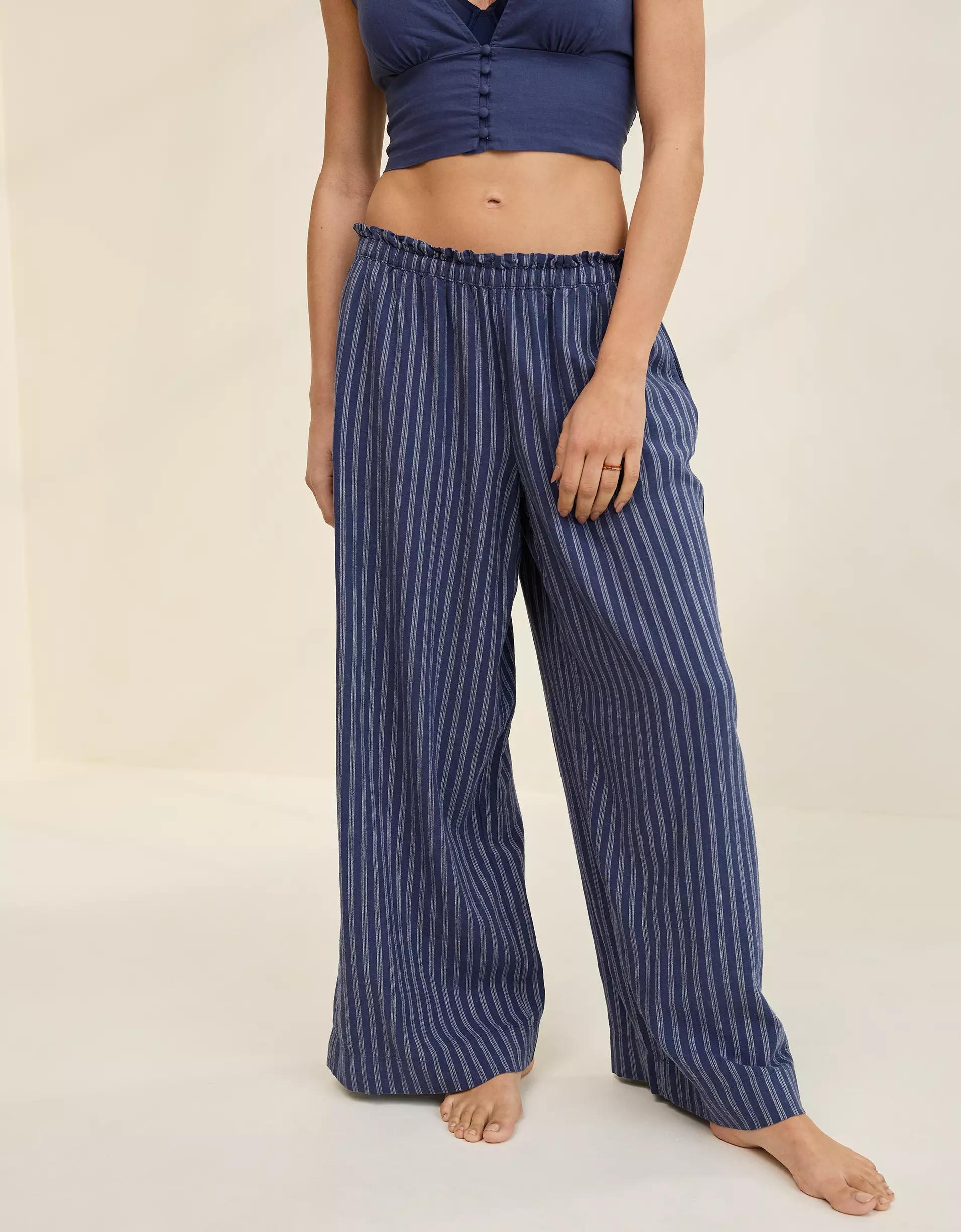Aerie Linen Blend Trouser Product Image