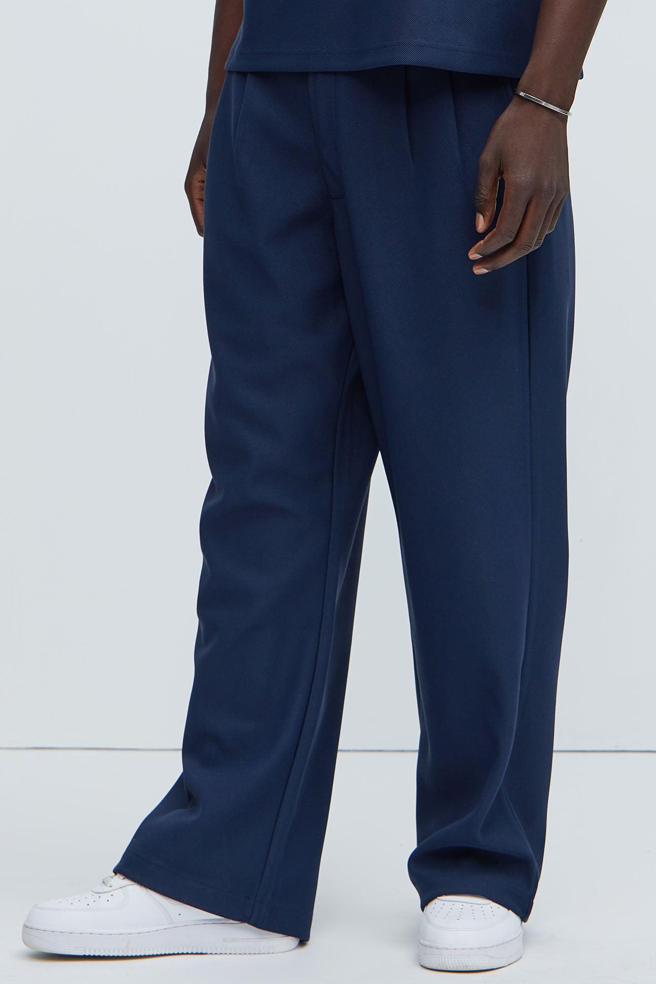 Turner Relaxed Trouser Pants - Navy Product Image