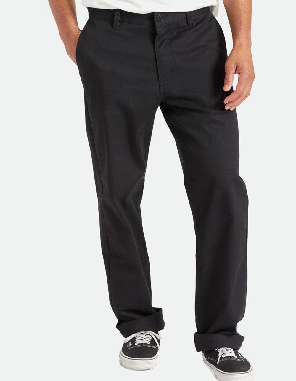 BRIXTON Choice Chino Mens Relaxed Pants - BLACK Product Image