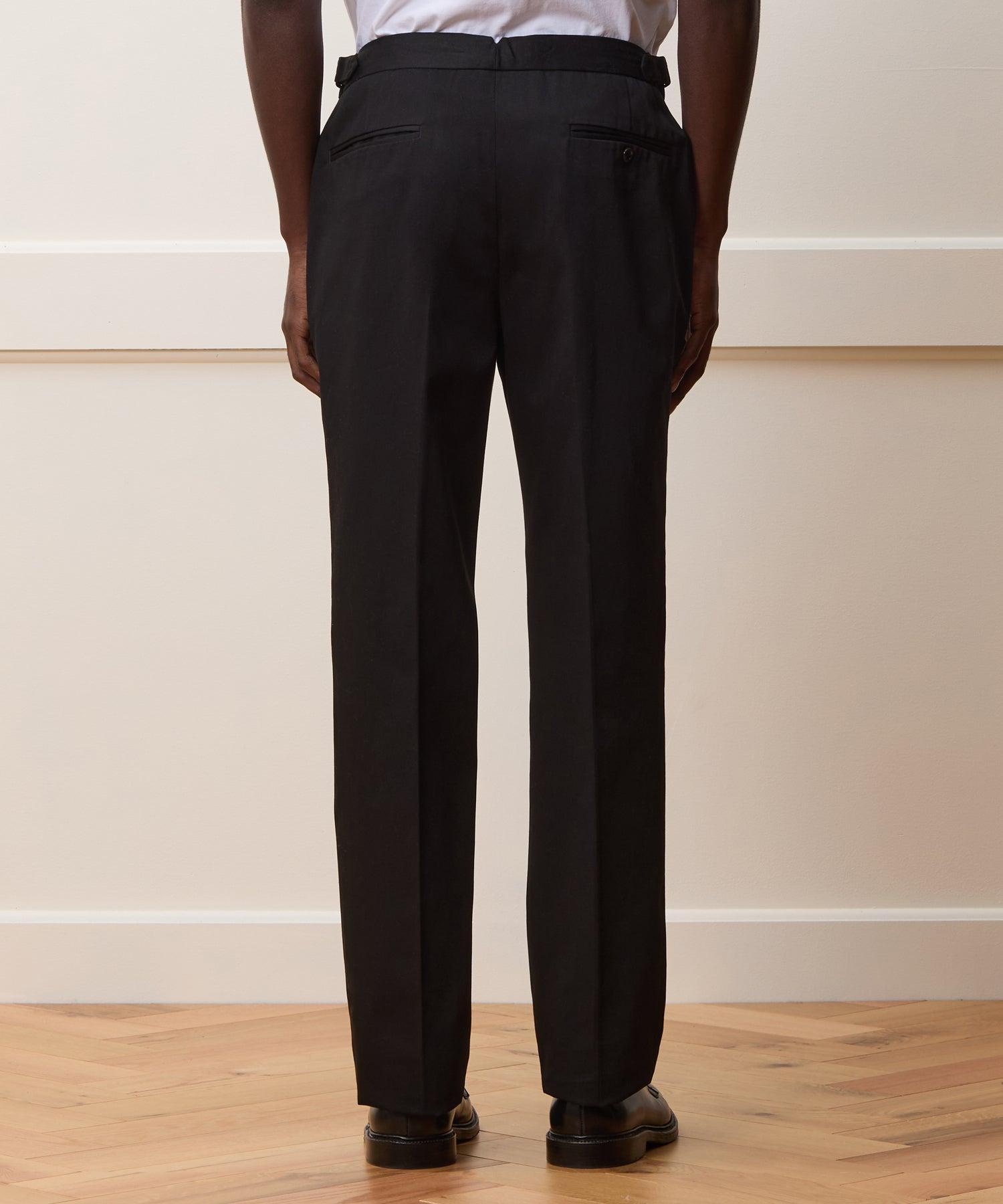 Italian Lightweight Cotton Side Tab Trouser Product Image