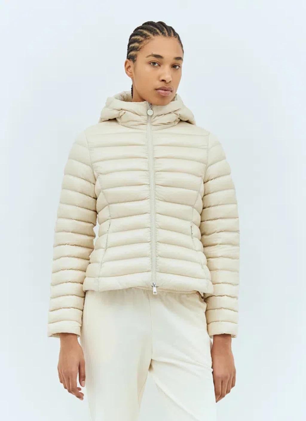 MONCLER Women Ige Short Down Jacket In Cream Product Image