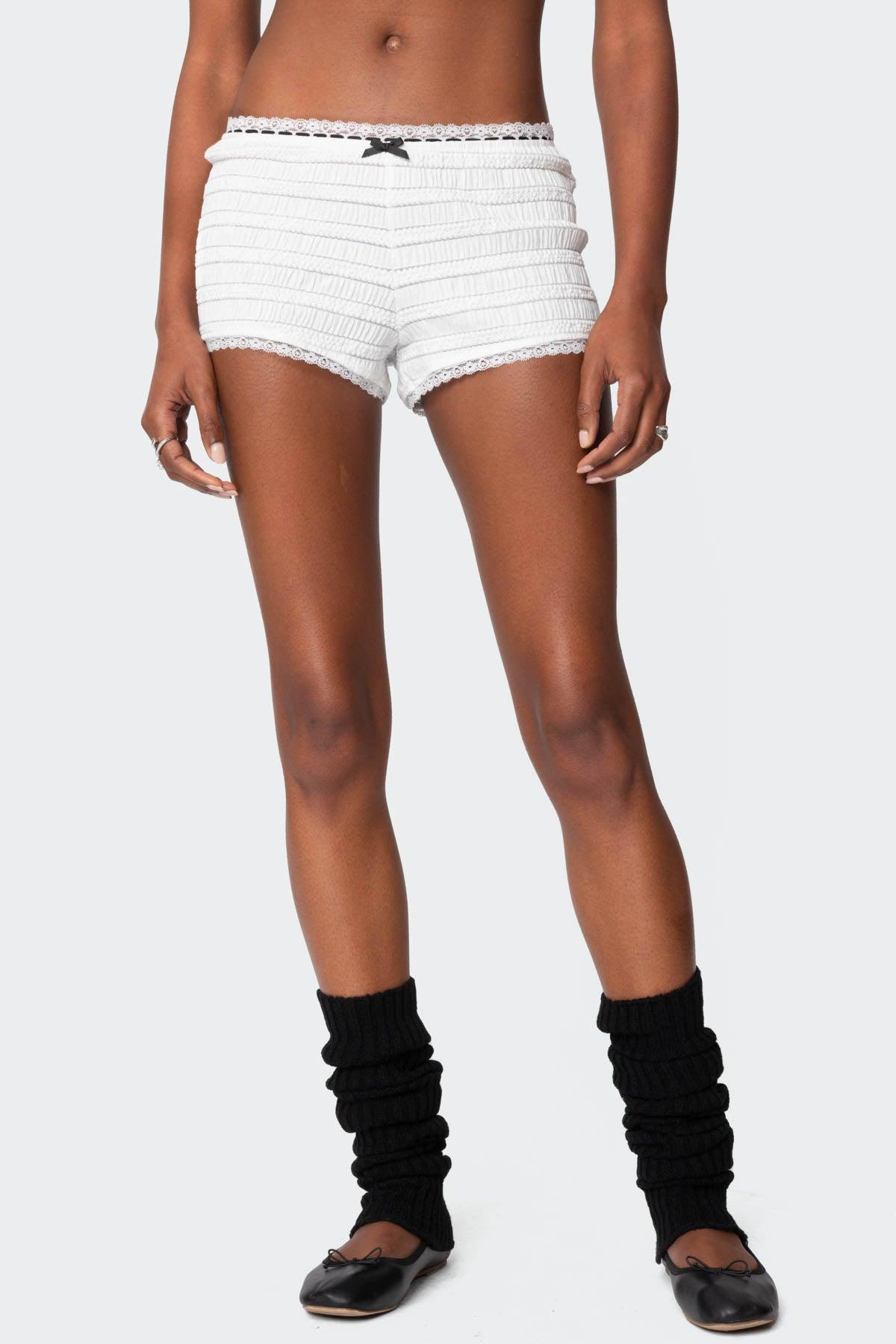 Lenny Lacey Textured Micro Shorts Product Image