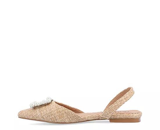 Journee Hannae Women's Flats, Size: 8.5, Beige Product Image