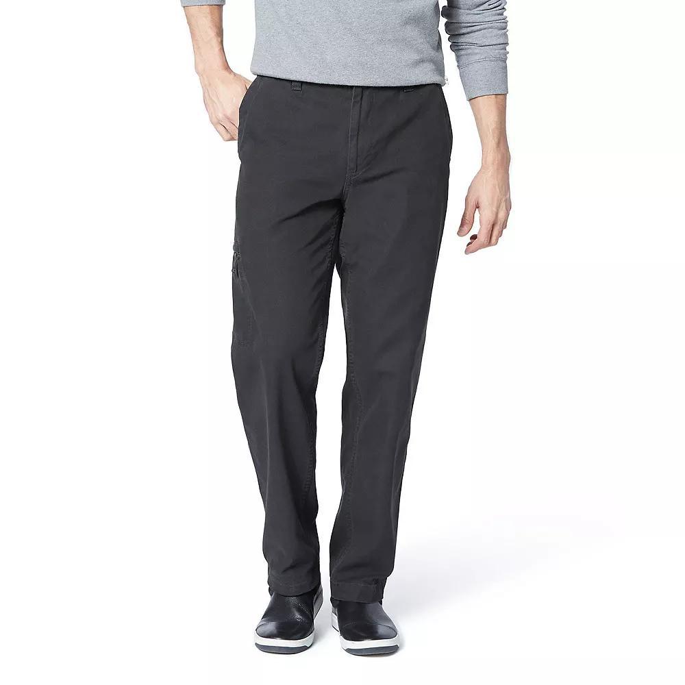 Men's Dockers® Comfort Cargo Classic-Fit Flat-Front Cargo Pants, Size: 34X30, Grey Product Image