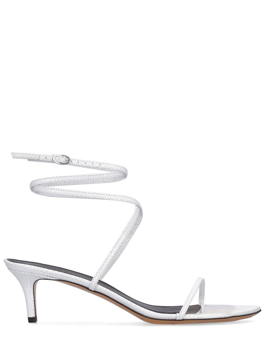 ISABEL MARANT Ankle-strap 60mm Sandals In White Product Image