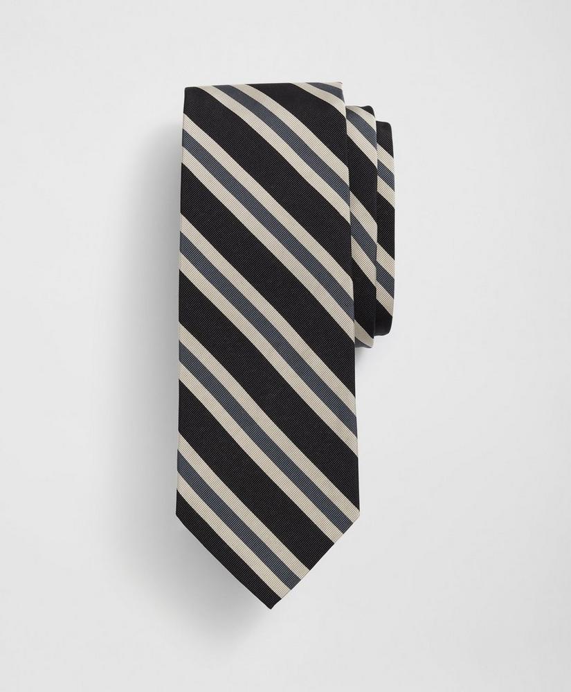 Silk-Cotton Mogador Stripe Tie Product Image