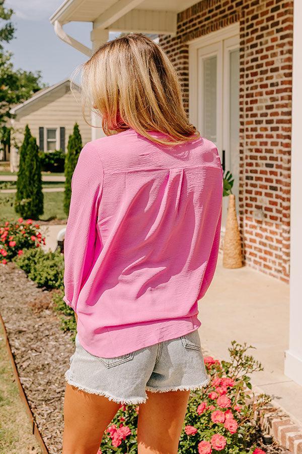 Casual Moment Shift Top in Pink Product Image