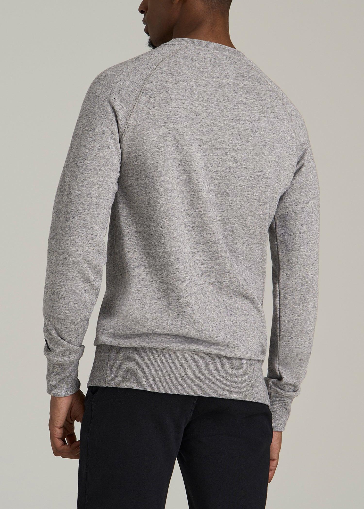 Wearever 2.0 French Terry Crewneck Sweatshirt for Tall Men in Heathered Grey Product Image