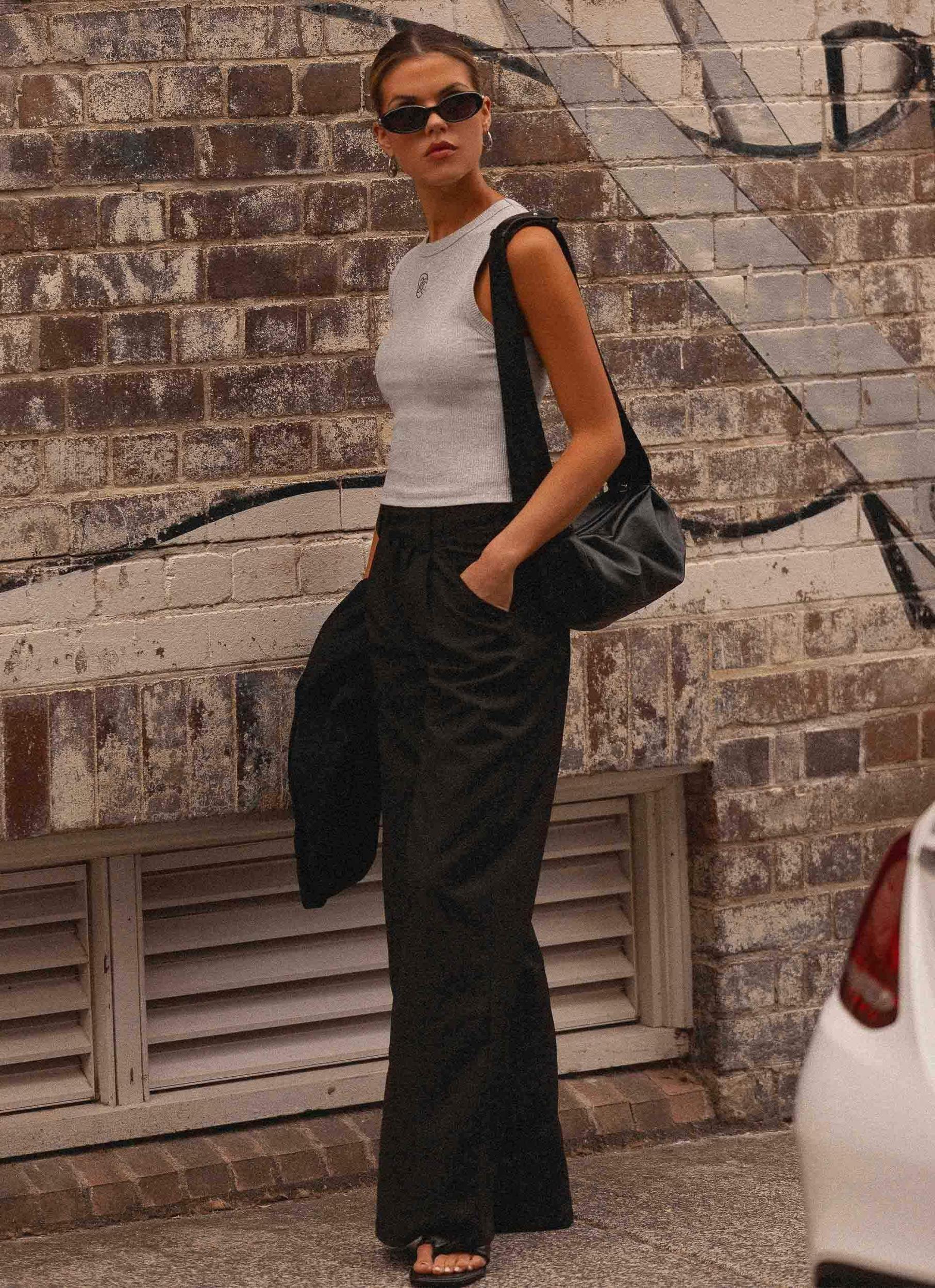 Veda Tank Top - Light Grey Marle Product Image