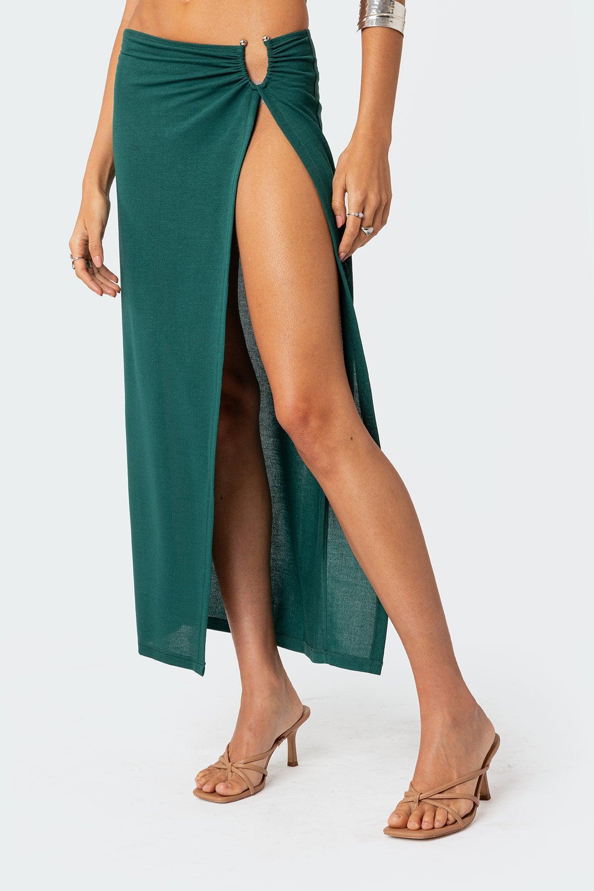 Nyssa Wrap Midi Skirt Product Image