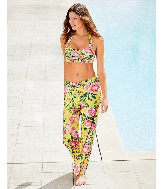 Gibson & Latimer Milan Garden Swim Fabric Pant Cover-Up Product Image