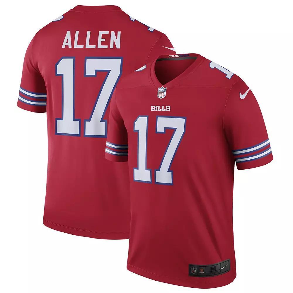 Men's Nike Josh Allen Red Buffalo Bills Color Rush Legend Jersey,  Product Image