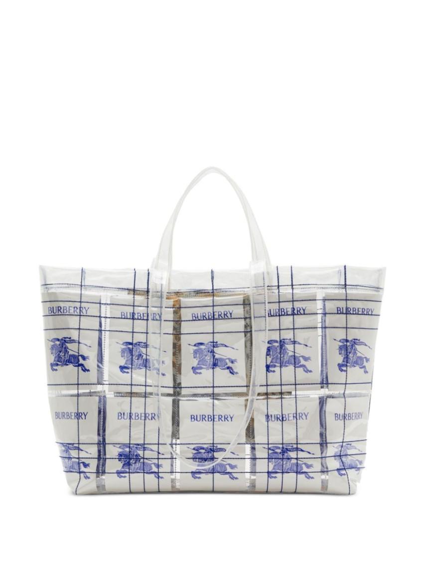 BURBERRY Bum Bags In White/blue Product Image