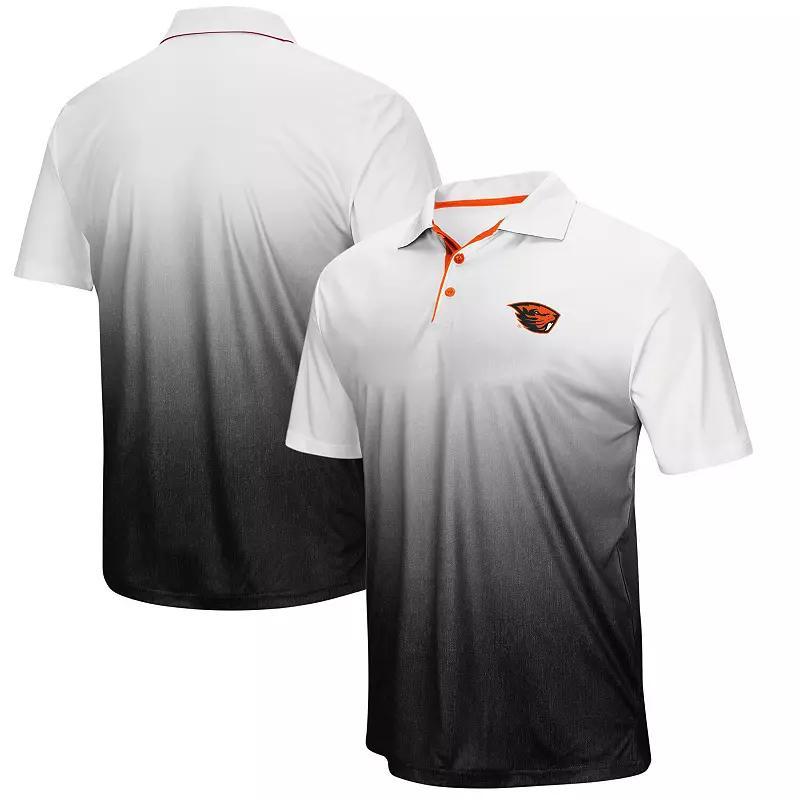 Men's Colosseum Gray Oregon State Beavers Magic Team Logo Polo,  Product Image
