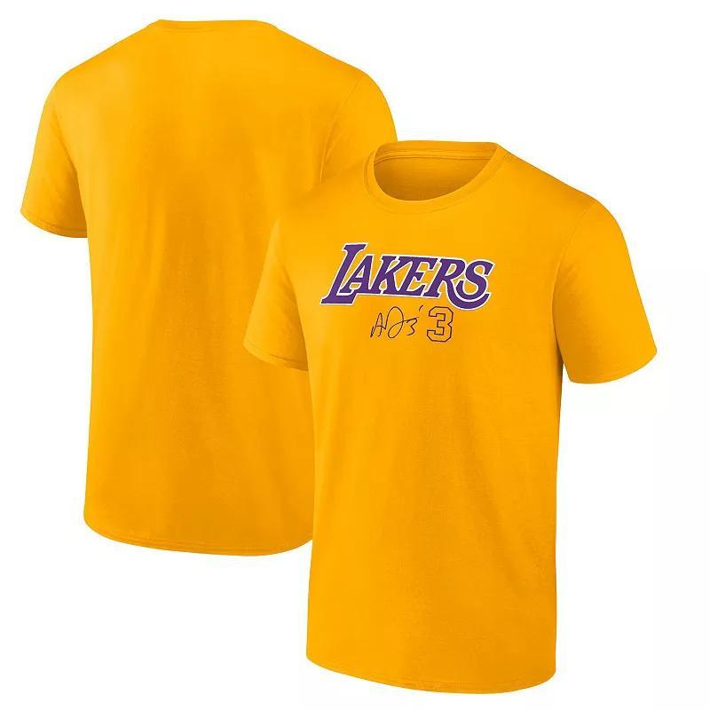 Mens Fanatics Branded Anthony Davis Los Angeles Lakers Name & Number T-Shirt Product Image