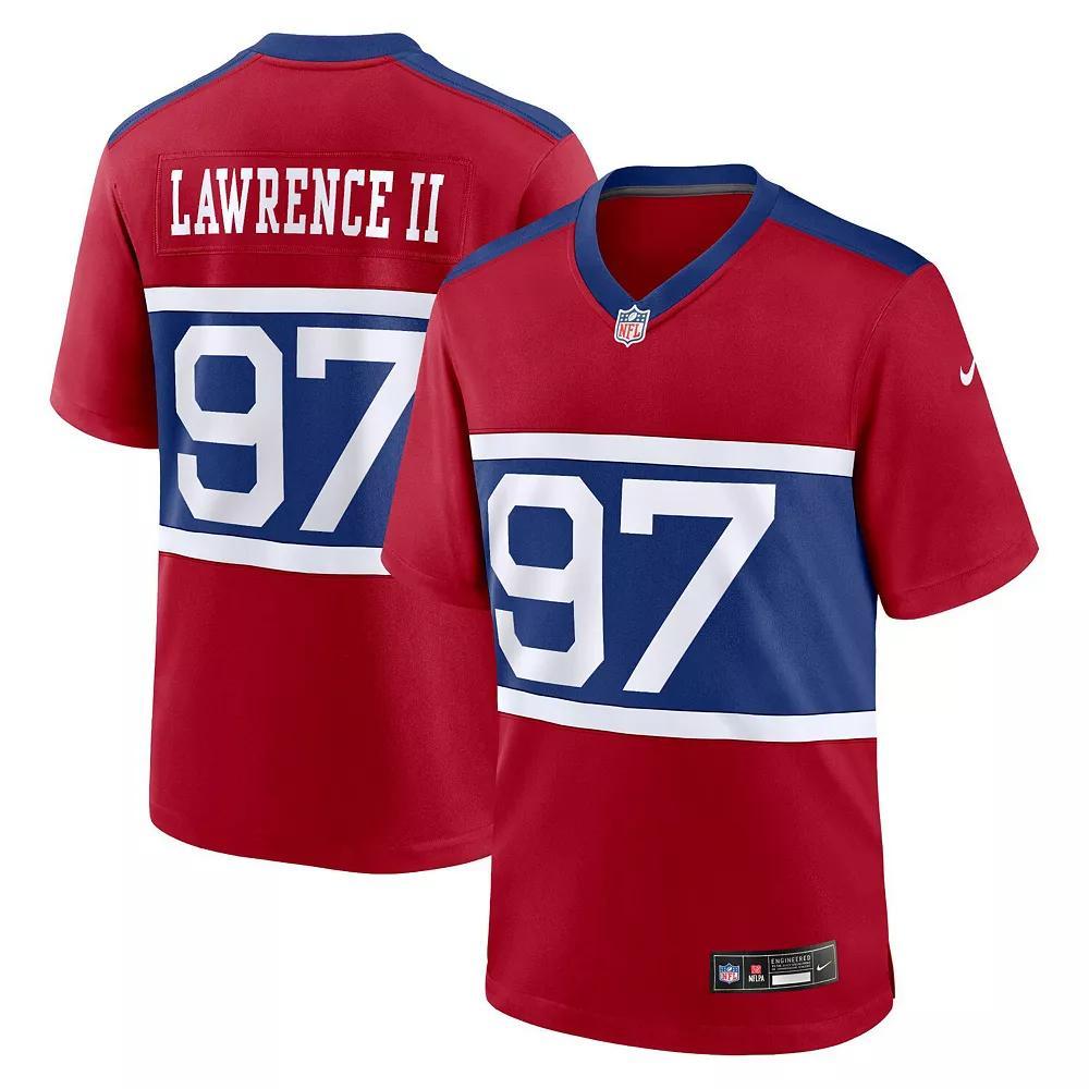 Men's Nike Dexter Lawrence II Century Red New York Giants Alternate Player Game Jersey, Size: 2XL Product Image