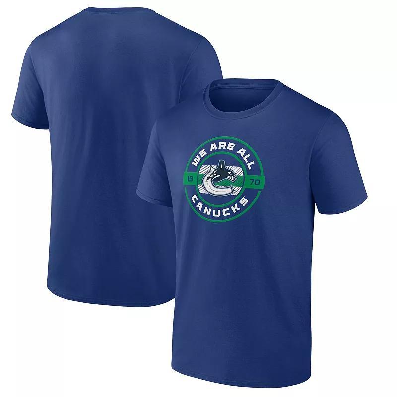 Mens Fanatics Branded Blue Vancouver Canucks Local T-Shirt Product Image