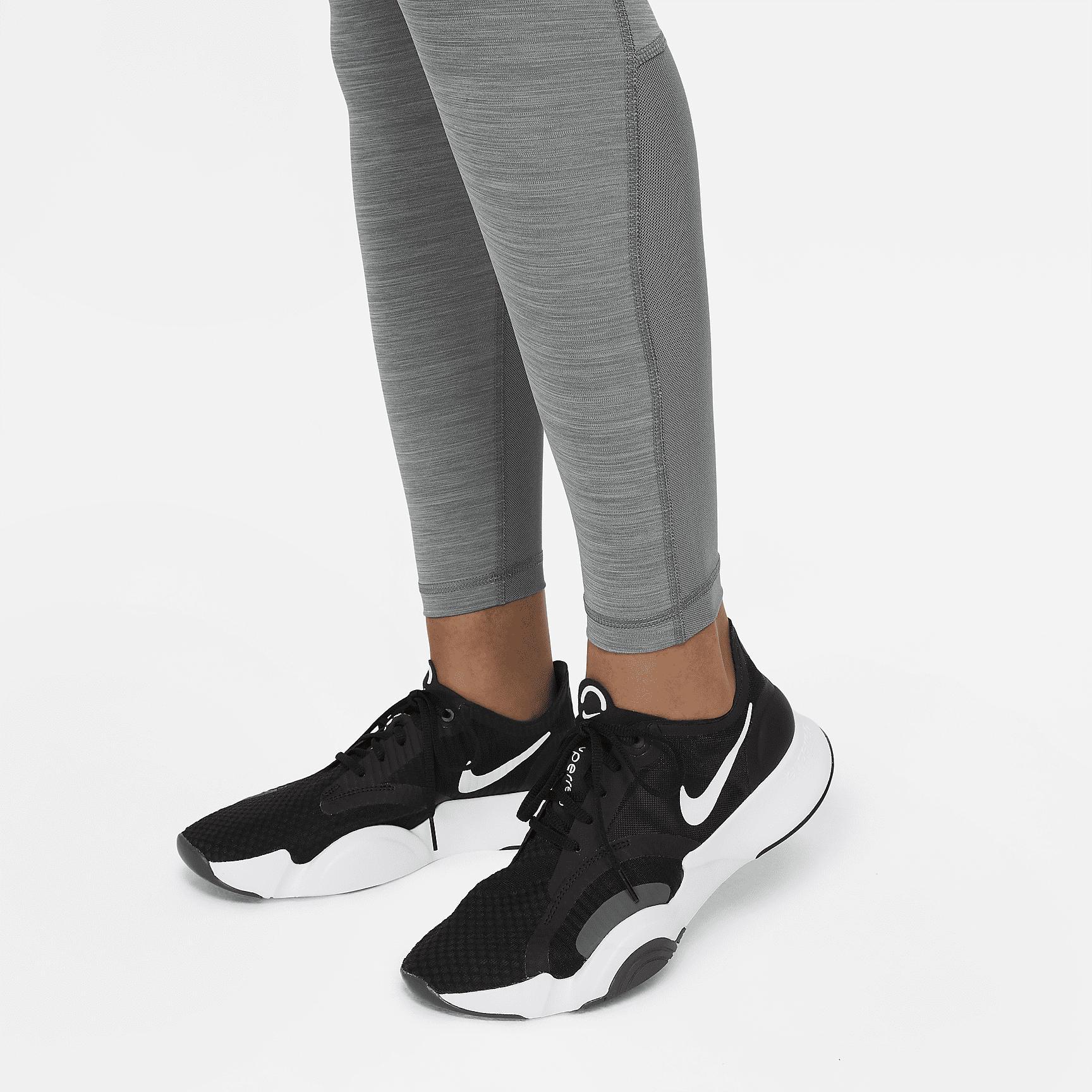 Womens Nike Pro Mid-Rise Mesh-Paneled Leggings | CZ9779-084 Product Image