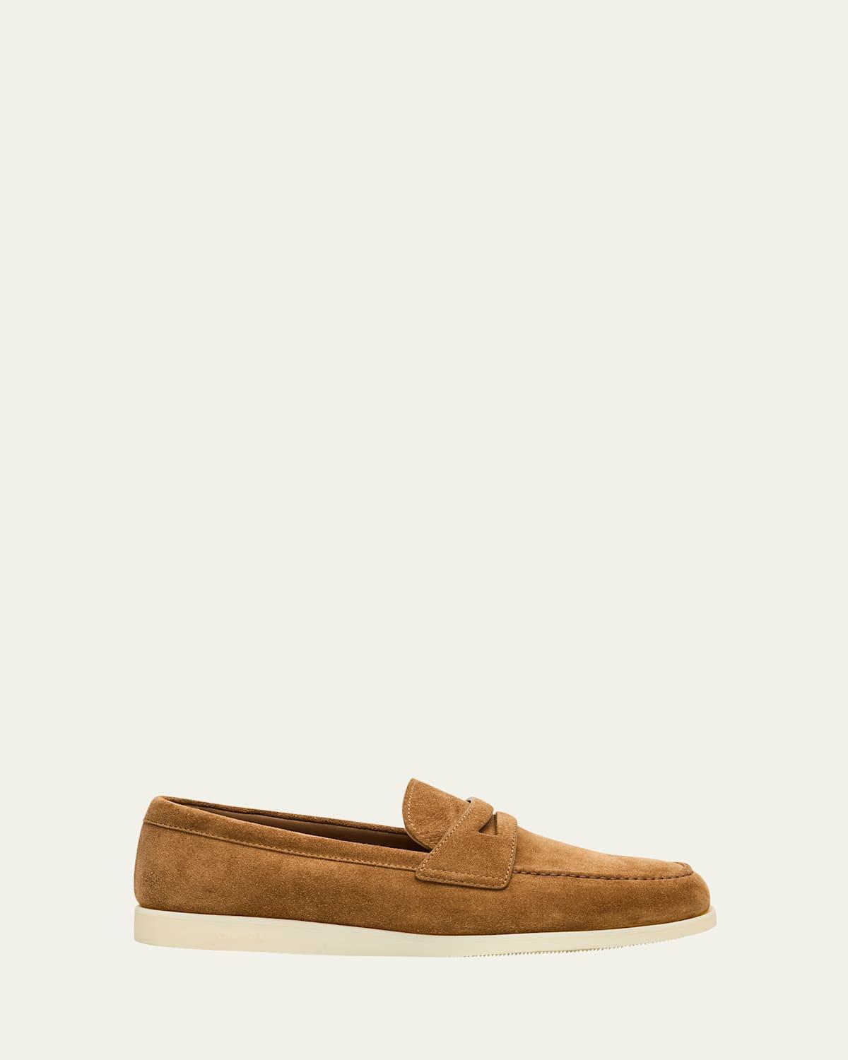 Mens Portsmouth Suede Penny Loafers Product Image