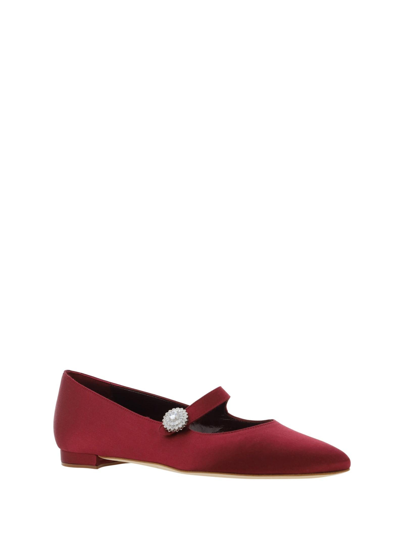 MANOLO BLAHNIK Mary Jane Ballerinas In Multicolor Product Image