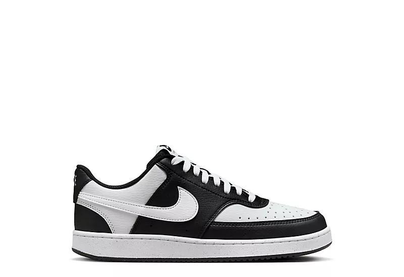 Nike Court Vision Next Nature Women's Low-Top Shoes, Size: 10.5, Black White Product Image