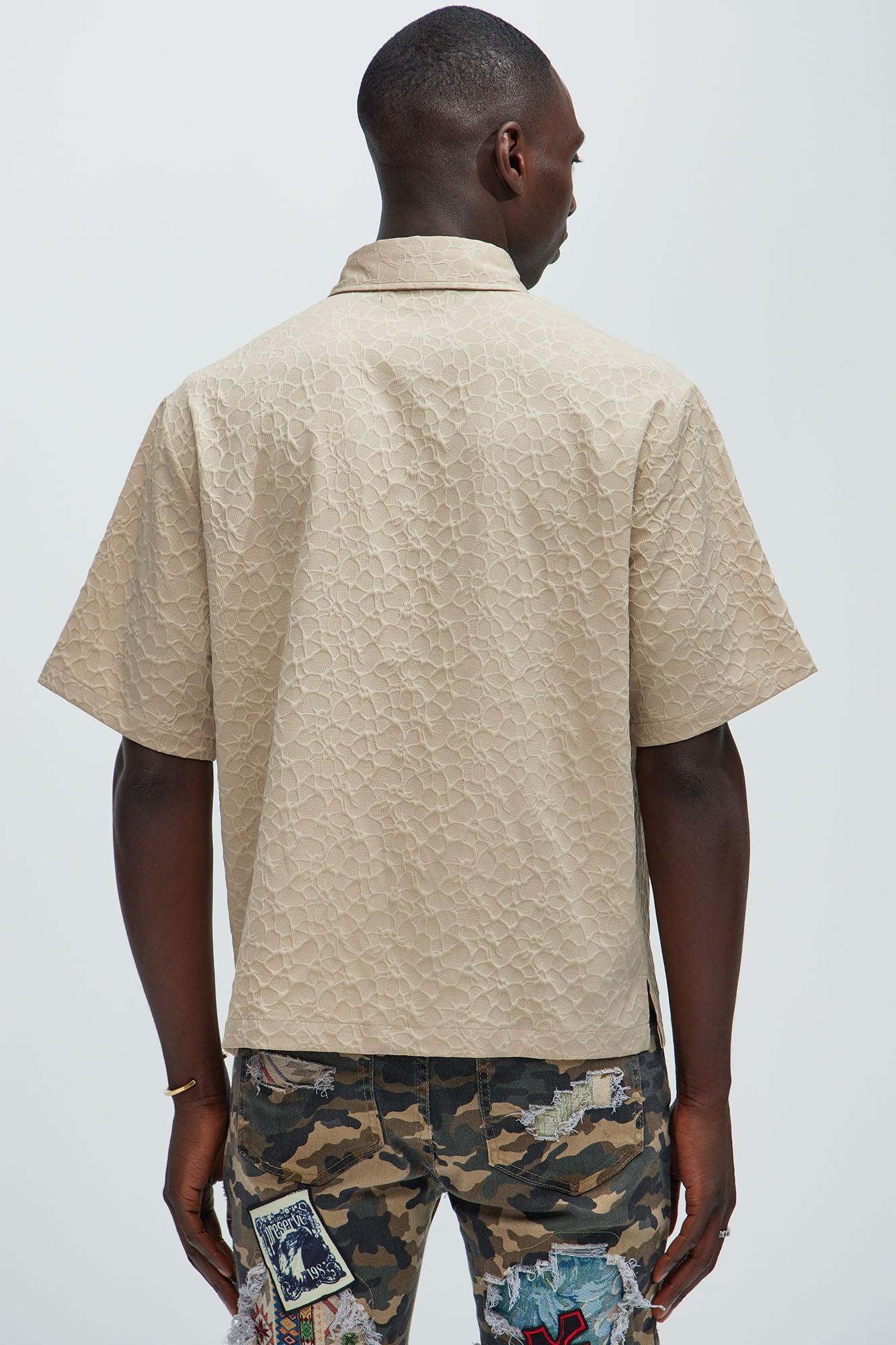 Atkinson Jacquard Shirt - Tan Product Image