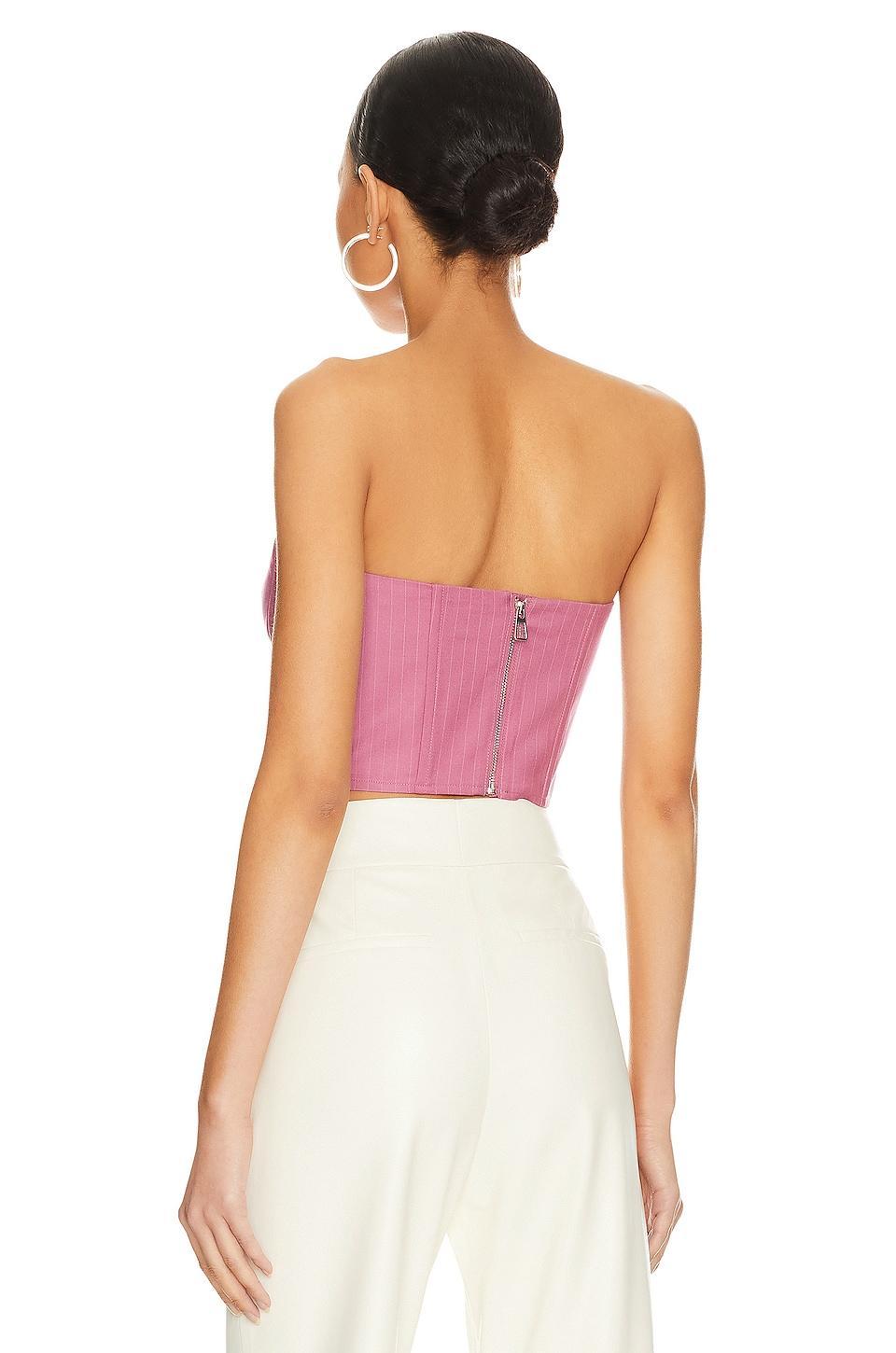 Pin Stripe Bustier Top Bardot Product Image