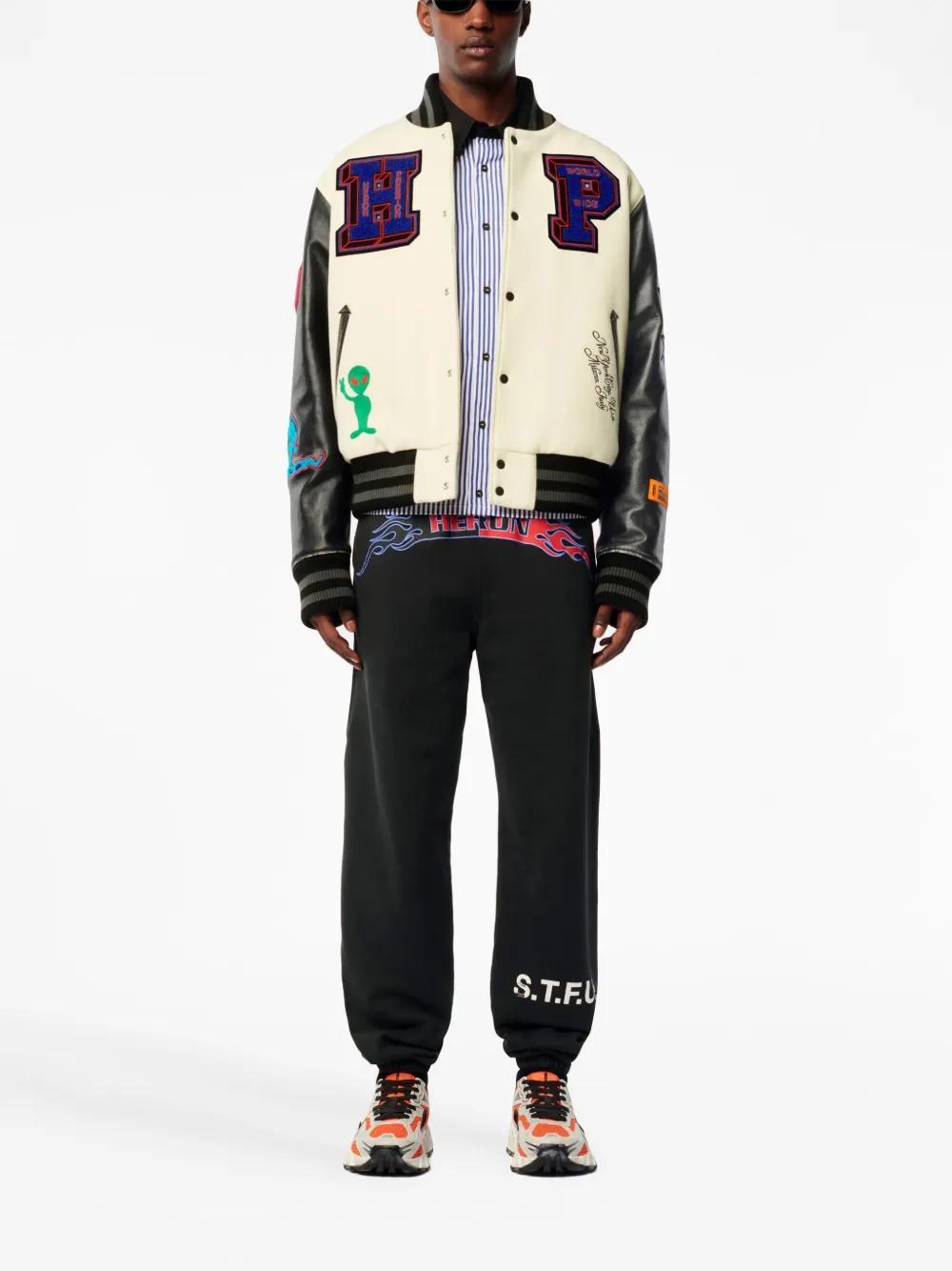 Varsity-patch bomber jacket Product Image
