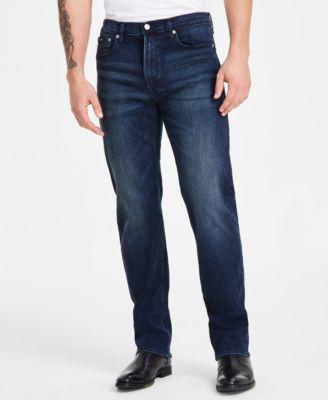 Calvin Klein Mens Standard Straight-Fit Stretch Jeans Product Image