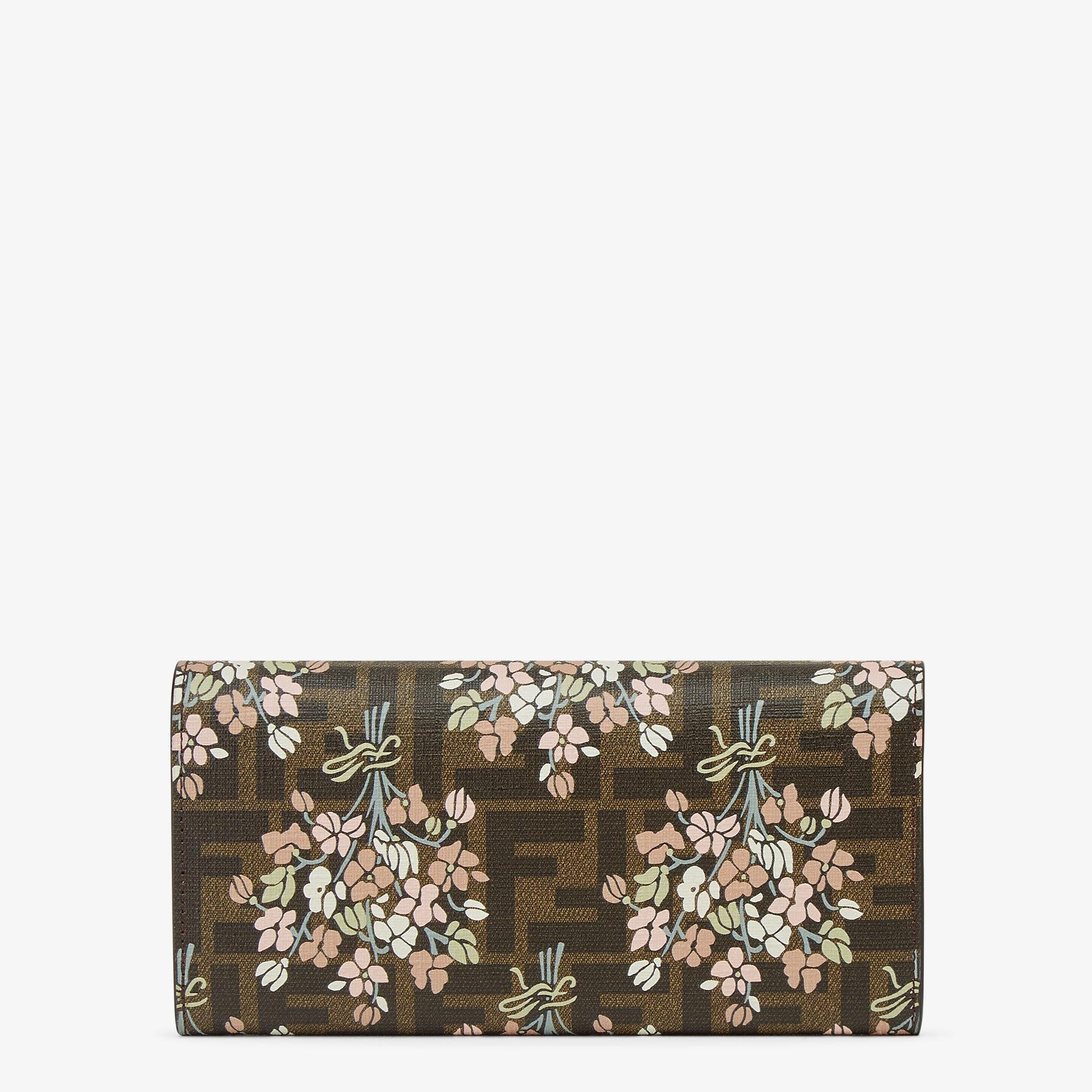 Fendi Roma Continental With ChainFendi Flower Bouquet brown FF fabric wallet Product Image