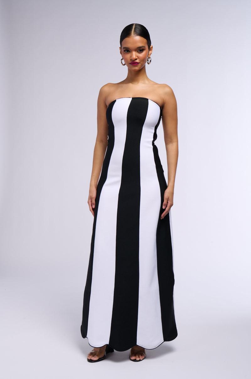 RING LEADER STRIPED MAXI DRESS Product Image