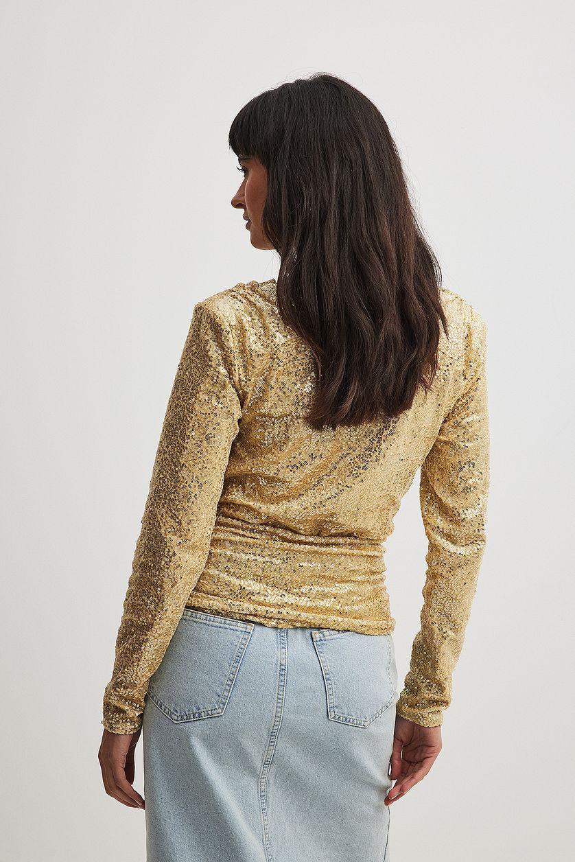 Waterfall Velvet Sequin Top Product Image